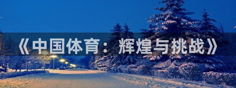 vsport体育在线官网：《中国体育：辉煌与挑战》